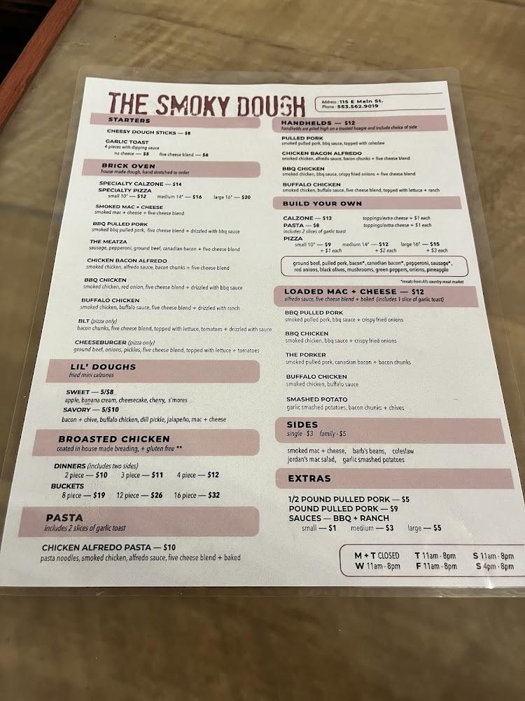 The Smoky Dough Menu image 3